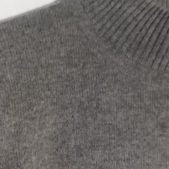 Women's light gray cashmere mock turtleneck size large casual corner signature - Picture 6 of 7
